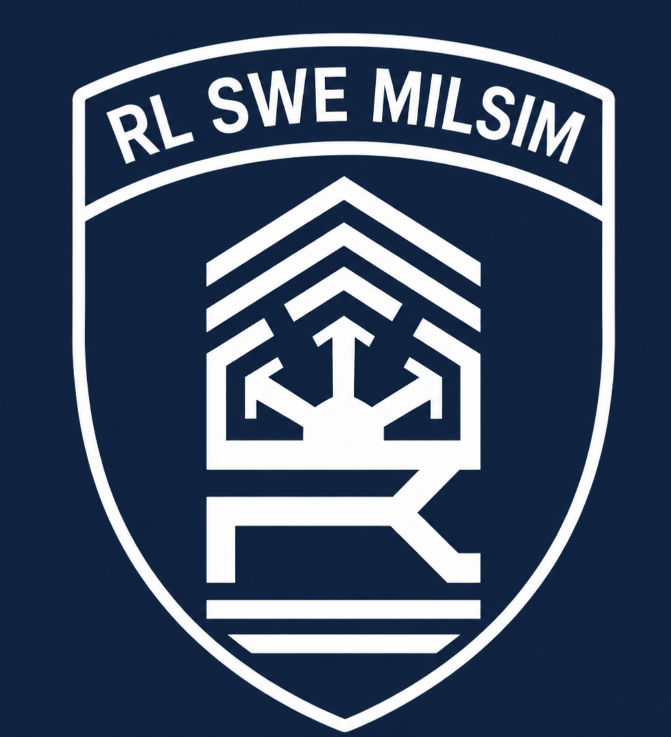 RL SWE MILSIM – blåvit logga